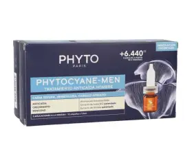 PHYTOCYANE HOMBRE TTO ANTICAÍDA 12 AMPOLLAS