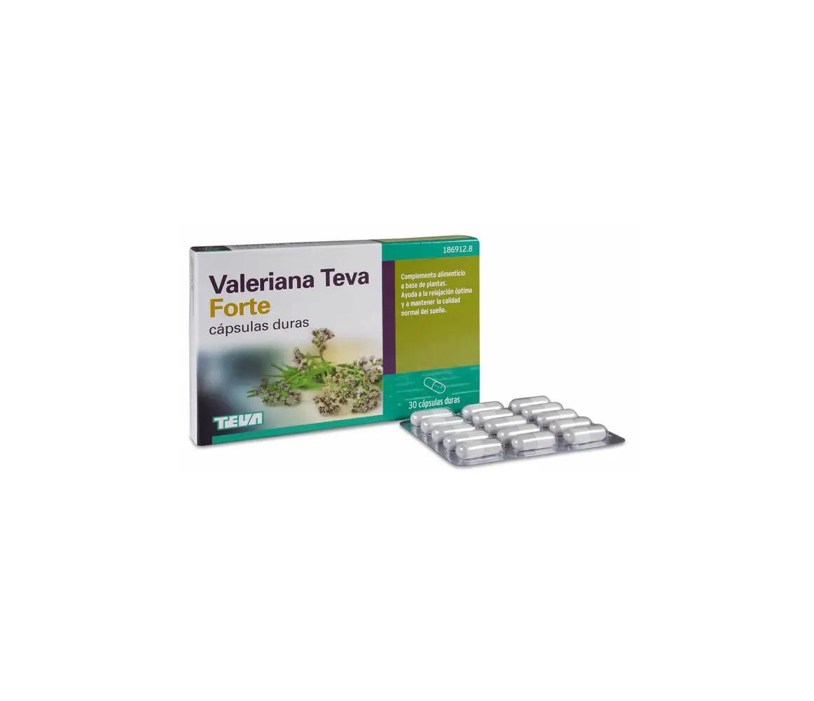 VALERIANA TEVA FORTE 30 CAPSULAS DURAS