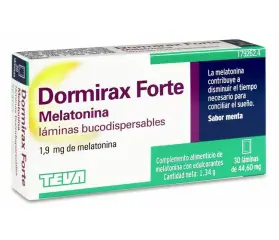 DORMIRAX FORTE MELATONINA 1.90 MG 30 LAMINAS BUCODISPERSABLES