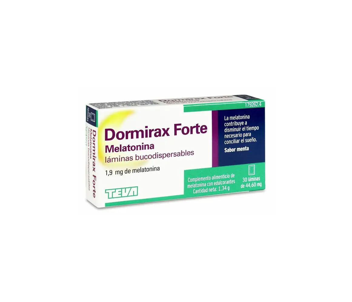 DORMIRAX FORTE MELATONINA 1.90 MG 30 LAMINAS BUCODISPERSABLES