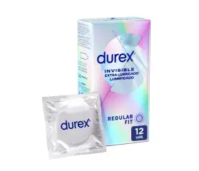 PROFILACTICO DUREX INVISIBLE EXTRA LUBRICADO 12 UNI
