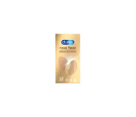 PROFILACTICO DUREX REAL FEEL 12 UNI (SIN LATEX)