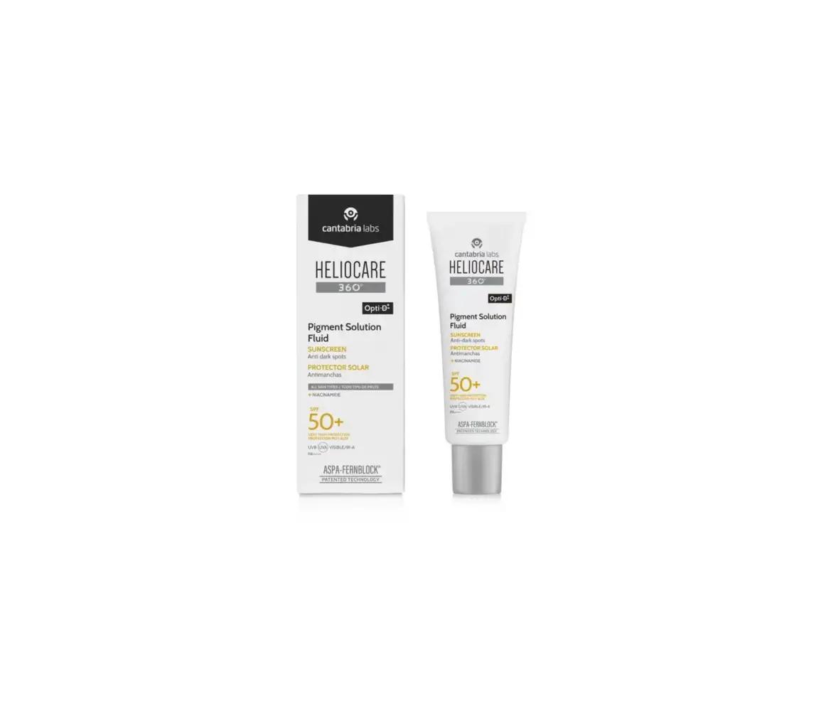 HELIOCARE 360 PIGMENT SOLUTION FLUID PROTECTOR SOLAR PROTEGE CORRIGE Y UNIFICA SPF5050 ML