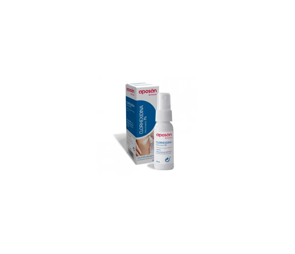 CLORHEXIDINA APOSAN 1% 1 FRASCO PULVERIZADOR 30 ml