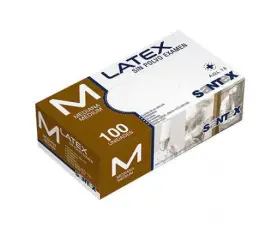 GUANTE DE LÁTEX SIN POLVO SANTEX GD05 TALLA M...