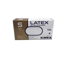 GUANTE DE LÁTEX SIN POLVO SANTEX GD05 TALLA S...