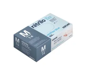 GUANTES DE NITRILO AZUL SIN POLVO SANTEX GD20...