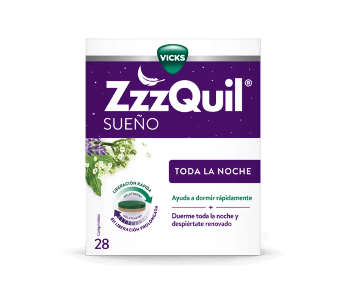 ZZZQUIL SUEÑO TODA LA NOCHE28 COMPRIMIDOS